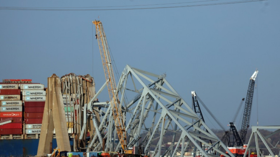 'Daunting task' - Cranes arrive to clear Baltimore bridge debris