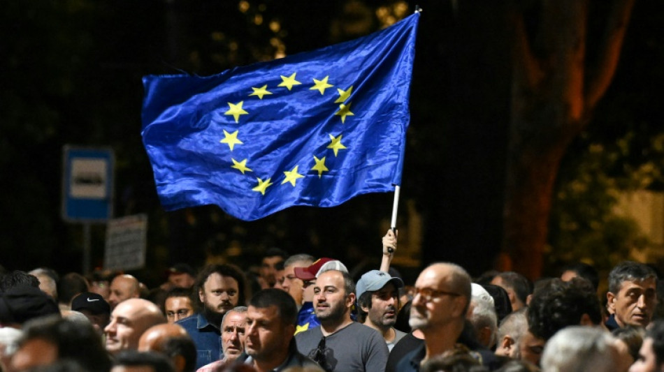 Géorgie: des dizaines de milliers de pro-européens manifestant à Tbilissi