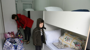 Displaced Ukrainians move into room of their own in the park