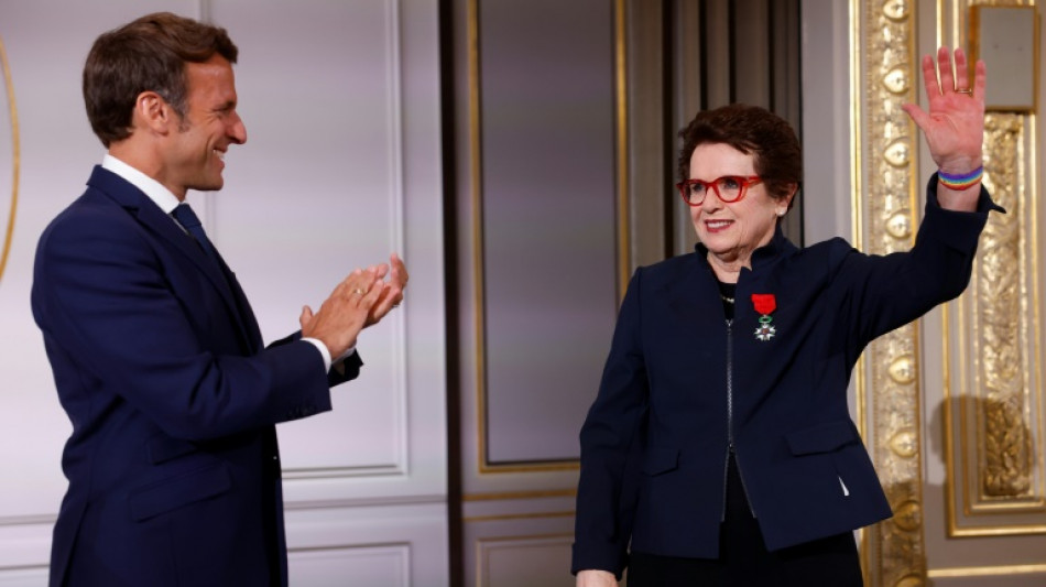 Billie Jean King awarded France's Legion of Honour