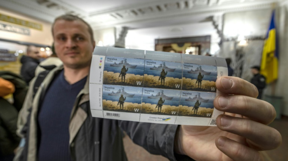 Russian warship stamp becomes collector's item in Ukraine