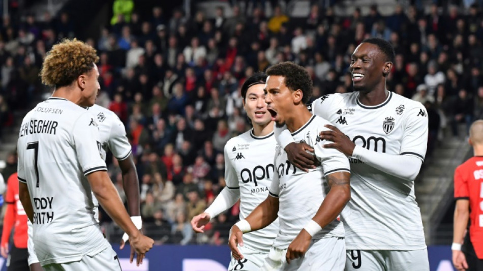 Monaco take top spot in Ligue 1 with win at Rennes