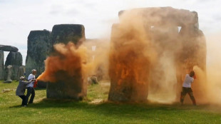 Dos ecologistas detenidos tras rociar con pintura el sitio prehistórico británico de Stonehenge