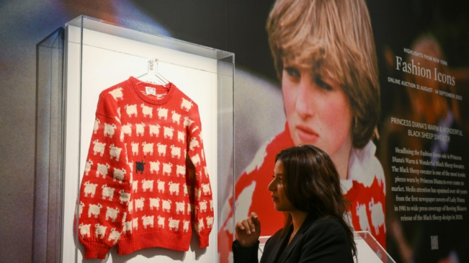 Princess Diana's 'Black Sheep' sweater sells at auction for $1.1 mn