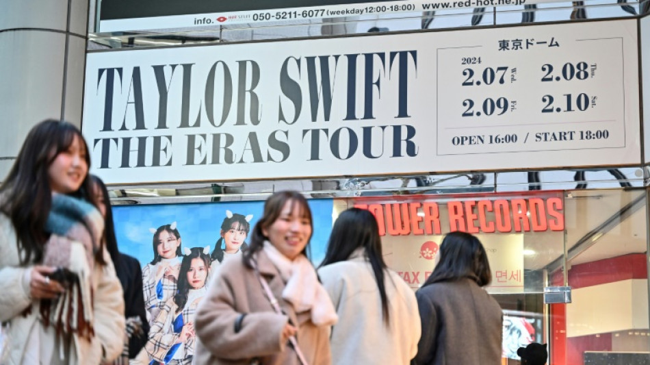 Taylor-mania hits Tokyo as Swift resumes tour before Super Bowl