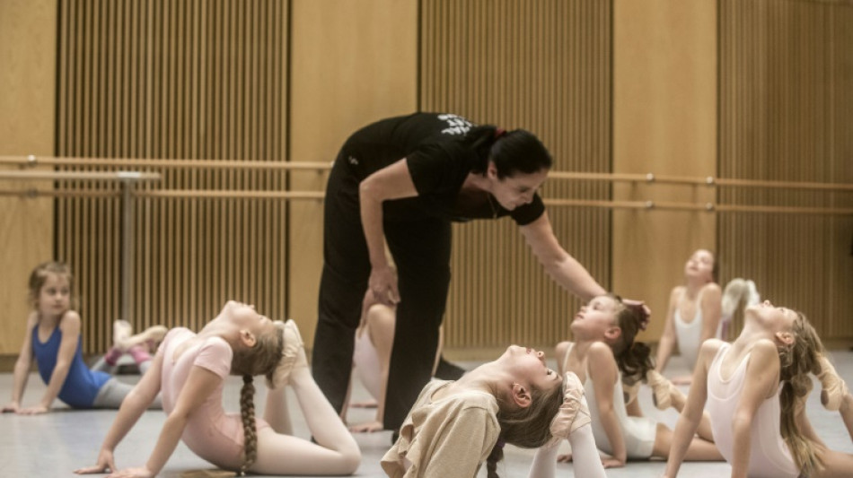 Ukraine refugee children dance in safety in Prague