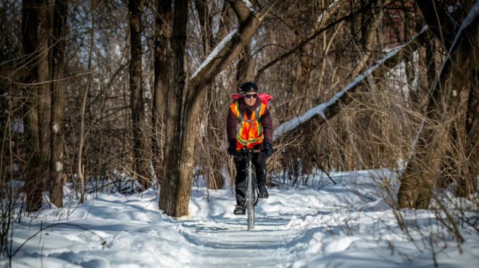 Winter snow no barrier for cyclists in Montreal