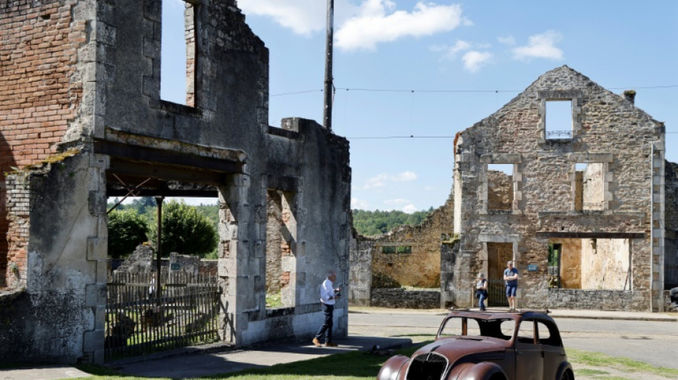 Macron und Steinmeier gedenken der Opfer des SS-Massakers in Oradour-sur-Glane 