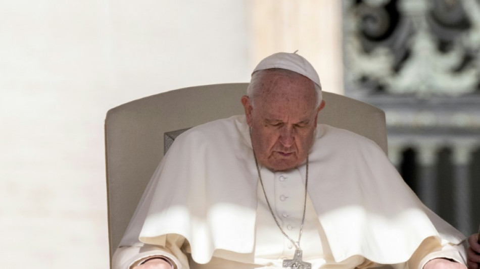 Knee pain keeps Pope seated during weekly audience